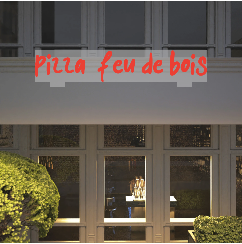 Custom text: Pizza  feu de Bois