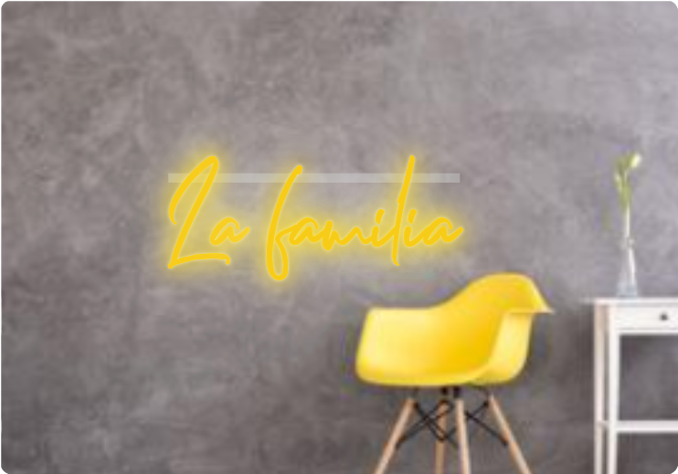 Custom text: La familia
