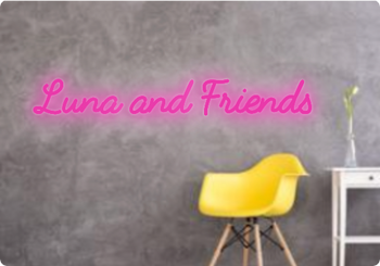 Custom text: Luna and Friends