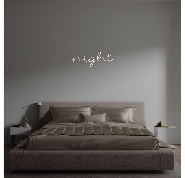 Custom text: night