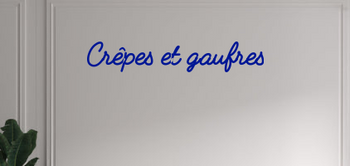 Custom text: Crêpes et gaufres