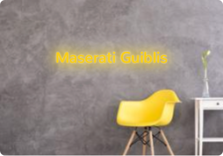 Custom text: Maserati Guiblis