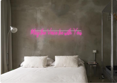 Custom text: May the Voice be with You