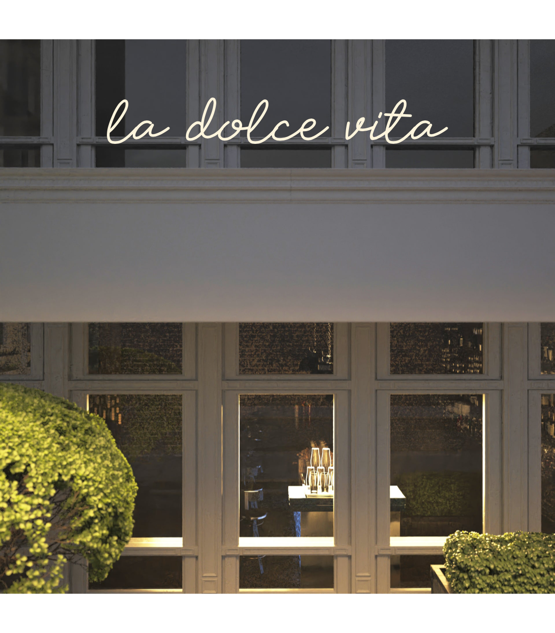 Custom text: la dolce vita