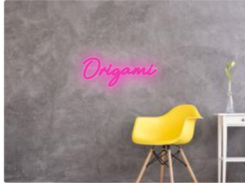 Custom text: Origami