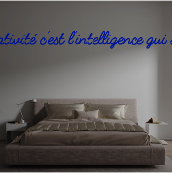 Custom text: La créativité c