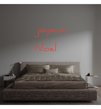 Custom text: joyeux
Noel