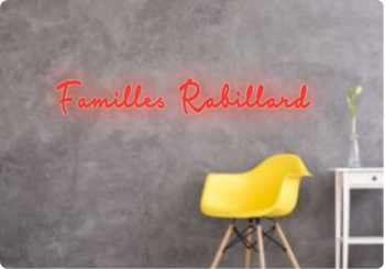 Custom text: Familles Rabillard