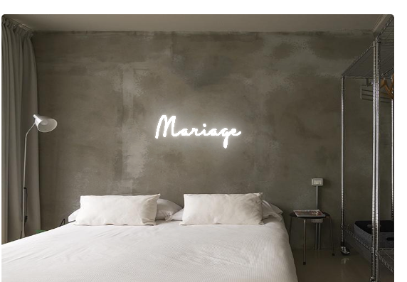 Custom text: Mariage