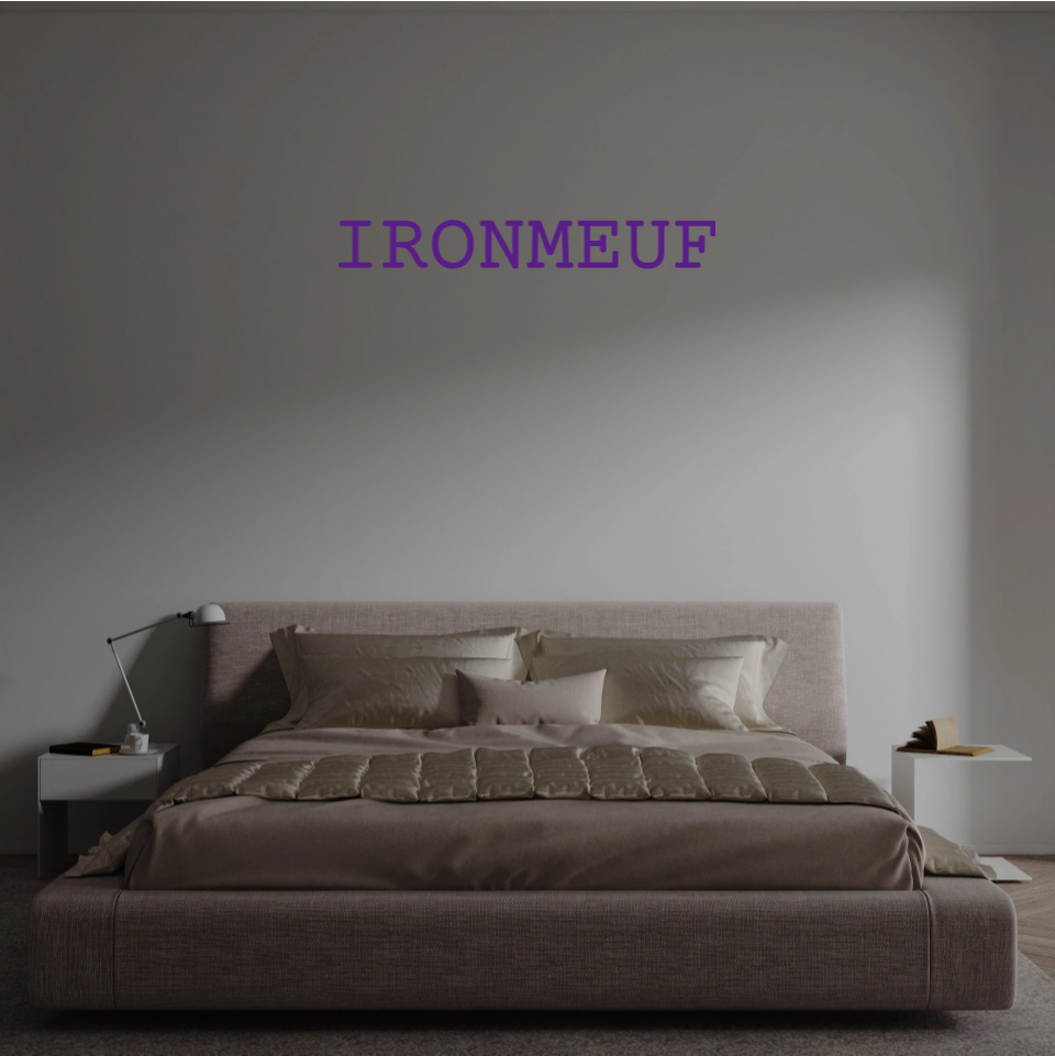 Custom text: IRONMEUF