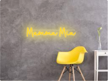 Custom text: Mamma Mia