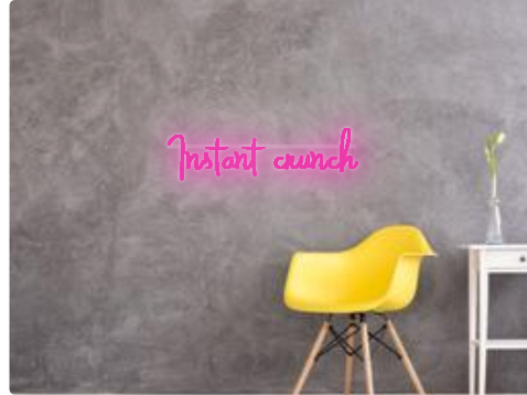 Custom text: Instant crunch