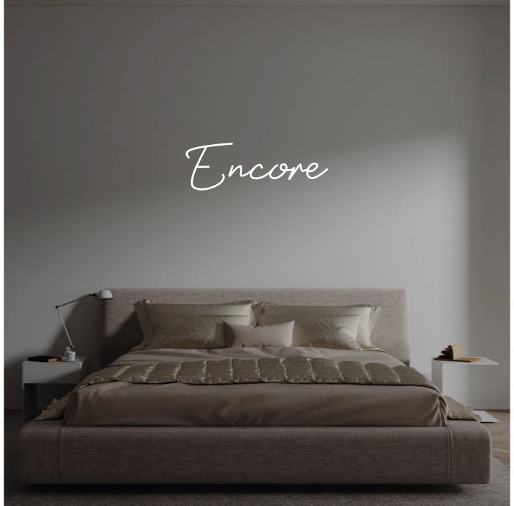 Custom text: Encore