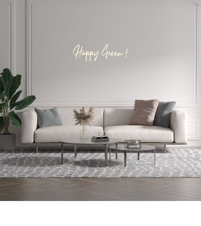 Custom text: Happy Green !
