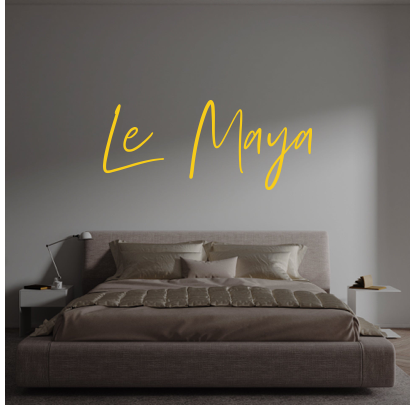 Custom text: Le  Maya