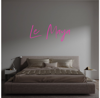 Custom text: Le  Maya