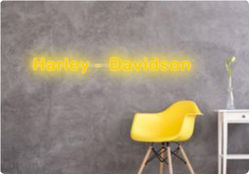 Custom text: Harley - Davidson