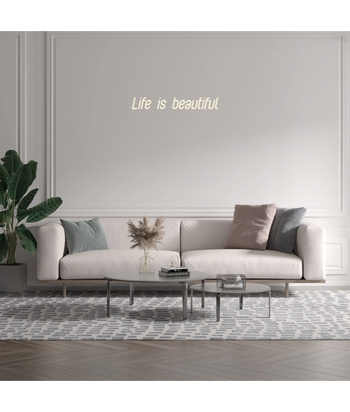 Custom text: Life is beautiful
