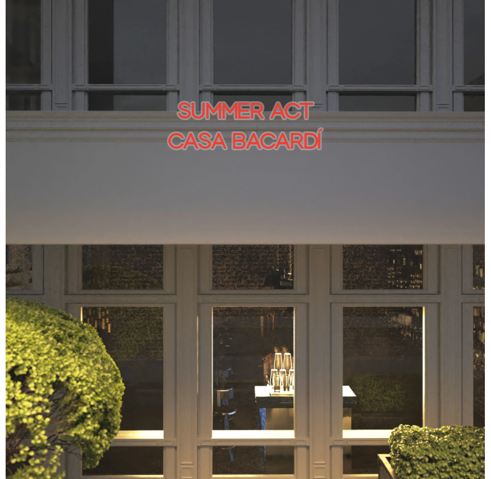 Custom text: SUMMER ACT
CASA BACARDÍ