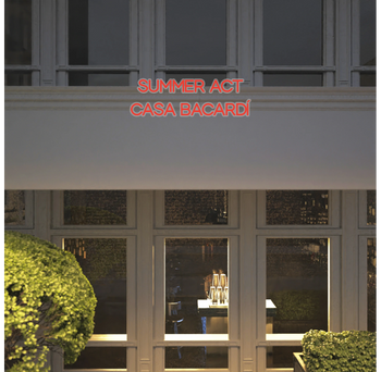 Custom text: SUMMER ACT
CASA BACARDÍ
