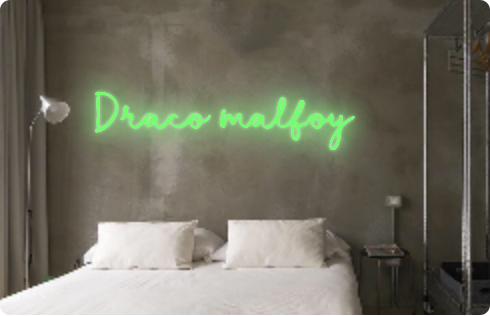 Custom text: Draco malfoy