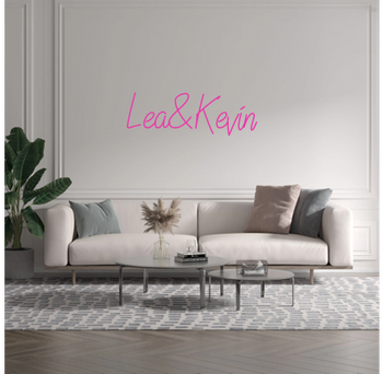 Custom text: Lea&Kevin