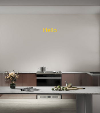 Custom text: Hello