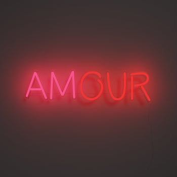 Our Amour - signe en néon LED