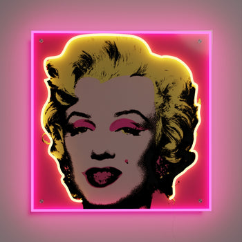 Marilyn Monroe Small by Andy Warhol - signe en néon LED