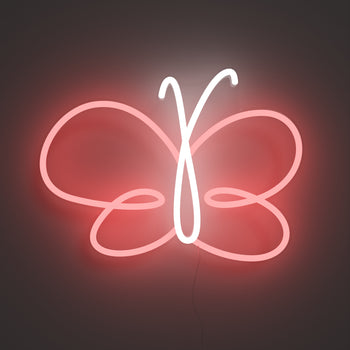 Butterfly Swirl - Signe en néon LED