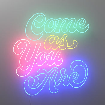 Come as you are by Caren Kreger - signe en néon LED