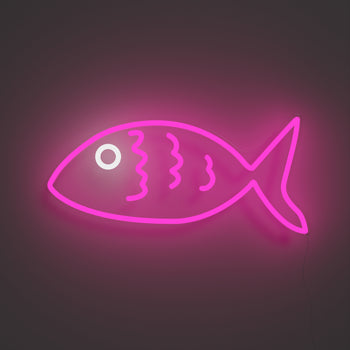 Fishy Friend Pink - Signe en néon LED