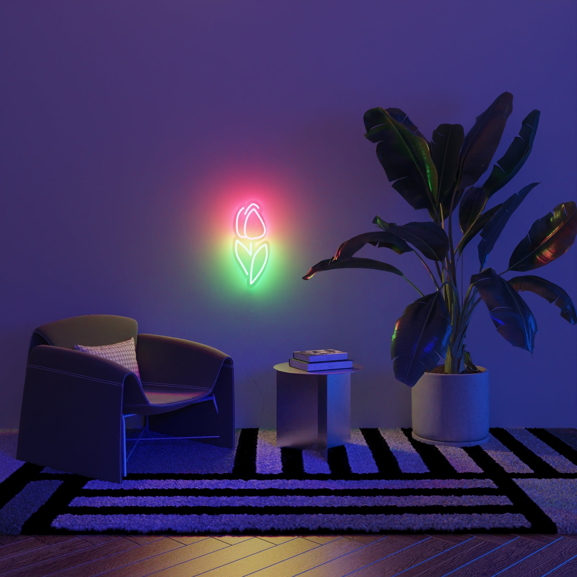 Dutch Tulip, signe en néon LED