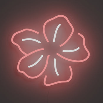 Aloha Flower, signe en néon LED
