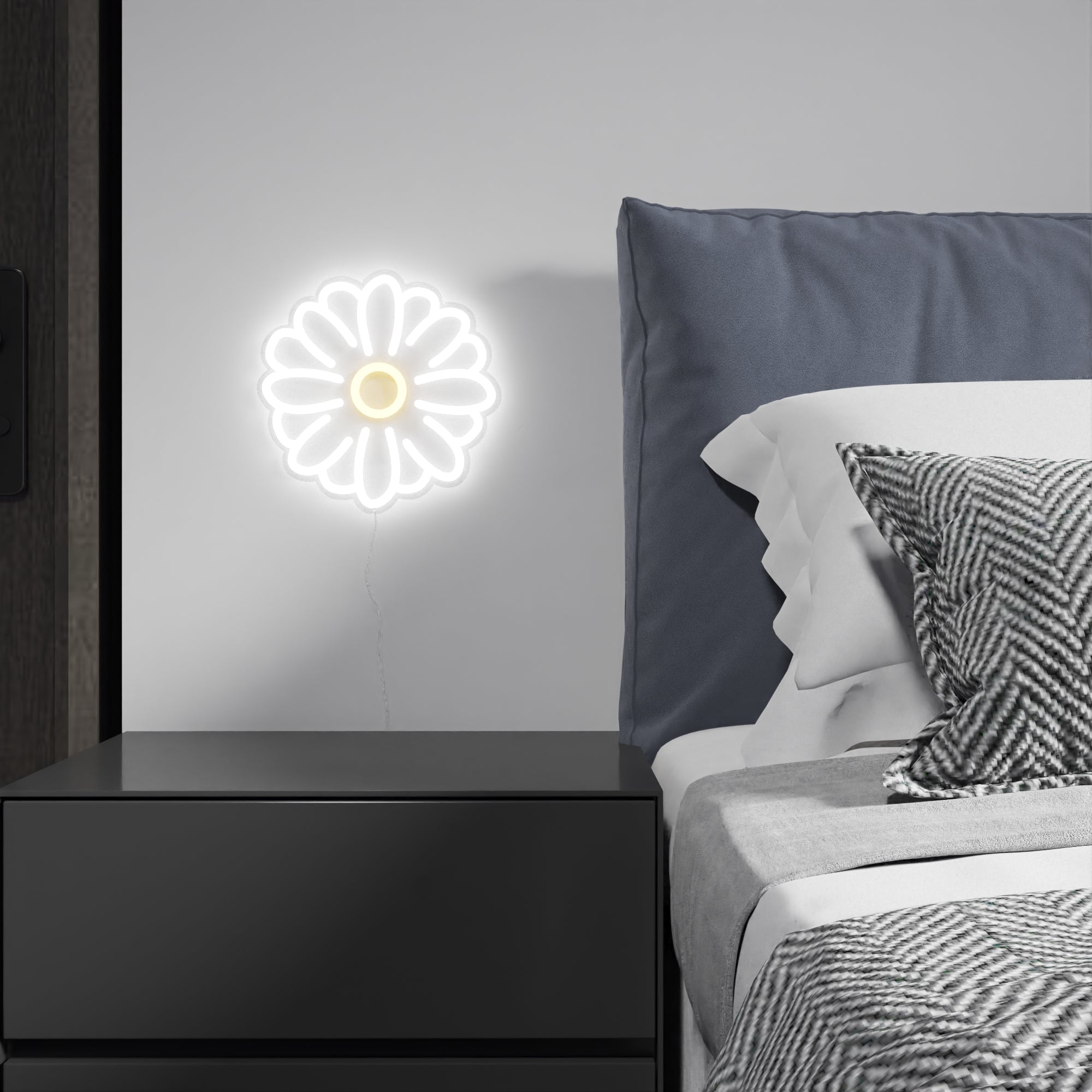 Tripping Daisy, signe en néon LED