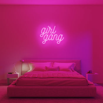 Girl Gang, signe en néon LED