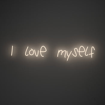 I love myself, signe en néon LED
