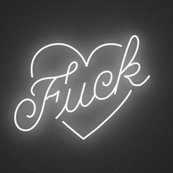 F*ck by Jean André, signe en néon LED