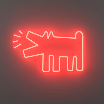 Barking Dog, YP x Keith Haring, signe en néon LED