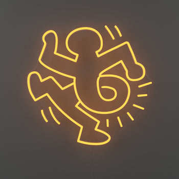 Twisted Man, YP x Keith Haring, signe en néon LED