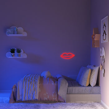 Kissy Lips - Signe en néon LED