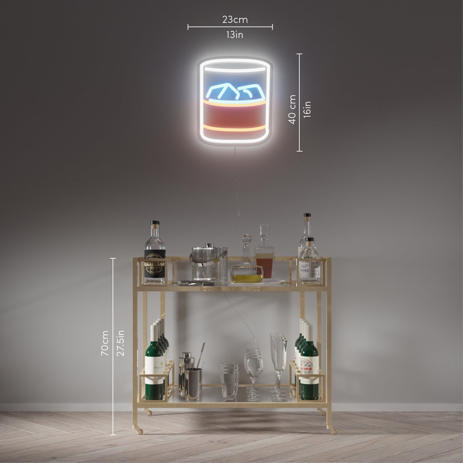 Old Fashioned - signe en néon LED