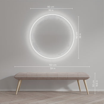 Circle 03 by Crosby Studios, signe en néon LED