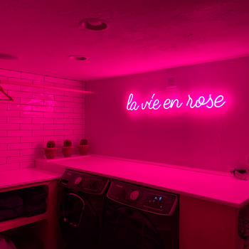 La vie en rose - signe en néon LED