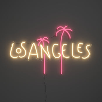 Los Angeles, signe en néon LED