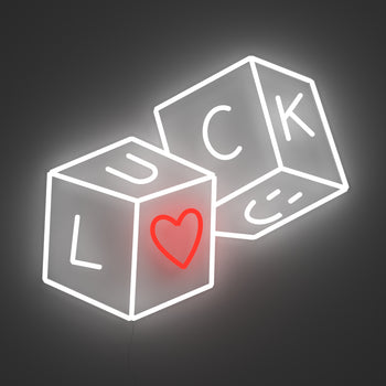 Luck & Love - Signe en néon LED