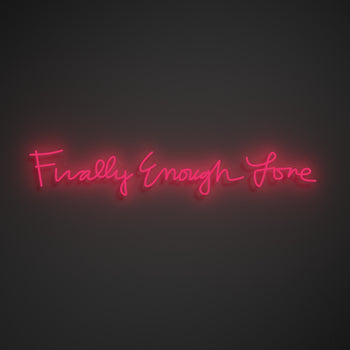 Finally Enough Love by Madonna, Signe en néon LED
