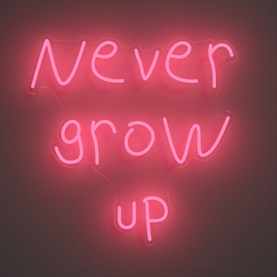 Never grow up 