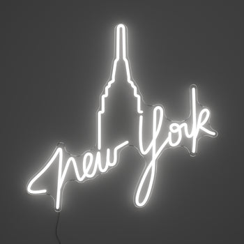 New York, signe en néon LED