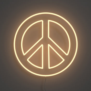 Peace & Love, signe en néon LED